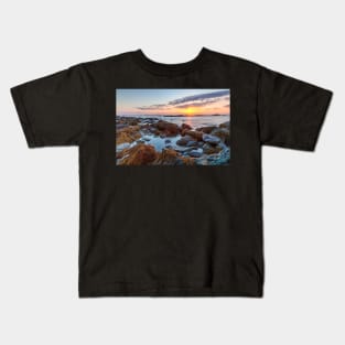 Sunrise Seascape at Sachuest Wildlife Refuge Kids T-Shirt